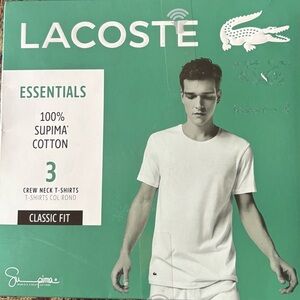 Lacoste 3 crew neck T-shirts .